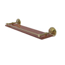 Allied Brass Monte Carlo Collection 22 Inch Solid IPE Ironwood Shelf with Gallery Rail MC-1-22-GAL-IRW-UNL