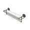 Allied Brass 22 Inch Gallery Glass Shelf with Towel Bar MC-1TB-22-GAL-ABR