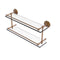 Allied Brass Monte Carlo 22 Inch Double Glass Shelf with Gallery Rail MC-2-22-GAL-BBR