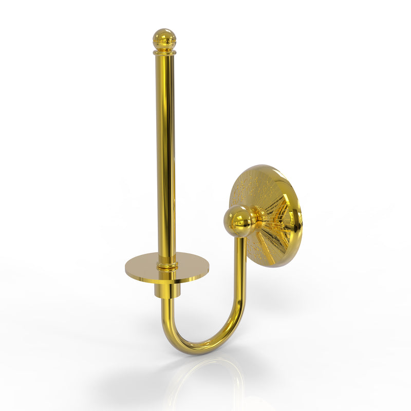 Allied Brass Monte Carlo Collection Upright Toilet Tissue Holder MC-24U-PB