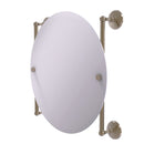 Allied Brass Monte Carlo Collection Round Frameless Rail Mounted Mirror MC-27-90-PEW