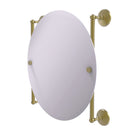 Allied Brass Monte Carlo Collection Round Frameless Rail Mounted Mirror MC-27-90-SBR