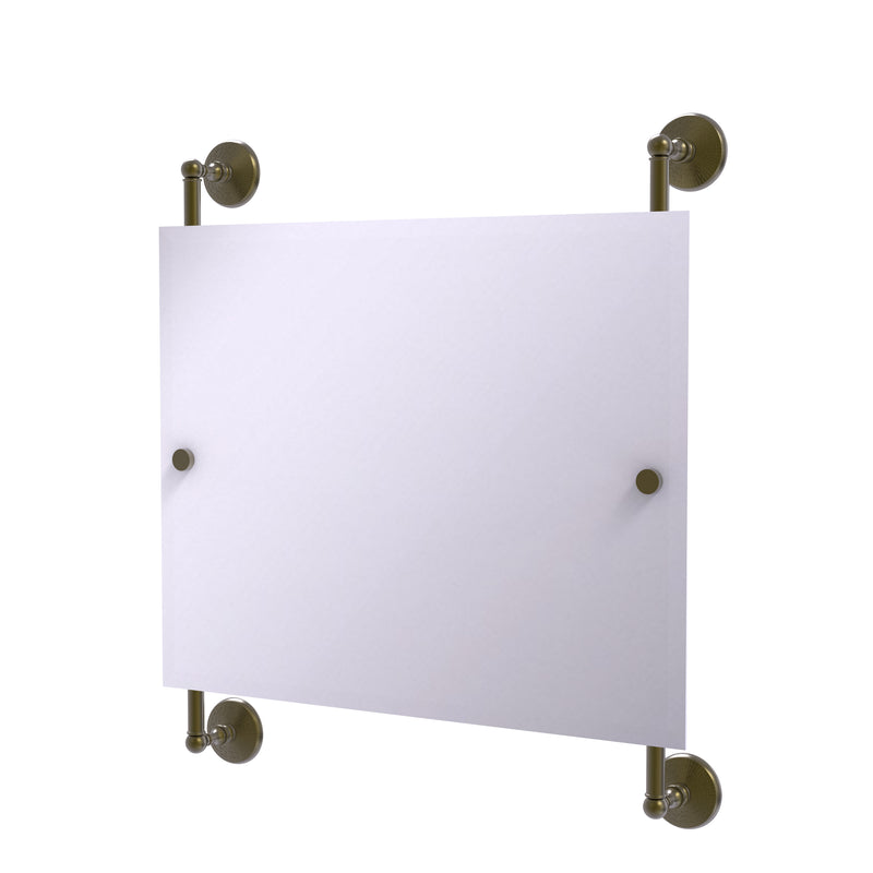 Allied Brass Monte Carlo Landscape Rectangular Frameless Rail Mounted Mirror MC-27-93-ABR