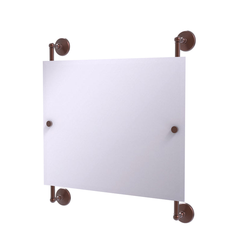 Allied Brass Monte Carlo Landscape Rectangular Frameless Rail Mounted Mirror MC-27-93-CA