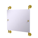 Allied Brass Monte Carlo Landscape Rectangular Frameless Rail Mounted Mirror MC-27-93-PB