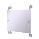 Allied Brass Monte Carlo Landscape Rectangular Frameless Rail Mounted Mirror MC-27-93-SCH