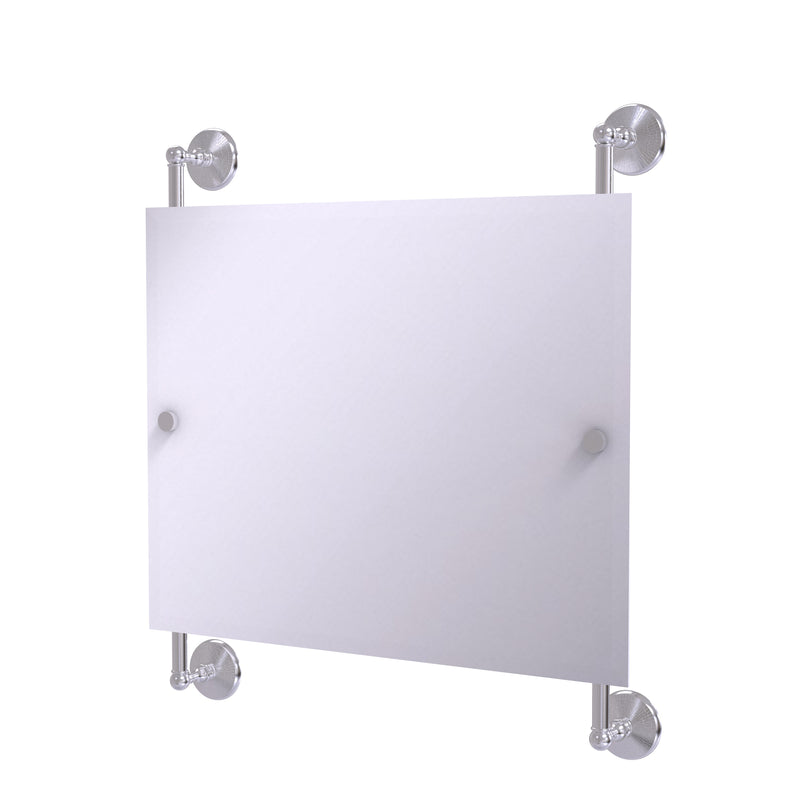 Allied Brass Monte Carlo Landscape Rectangular Frameless Rail Mounted Mirror MC-27-93-SCH