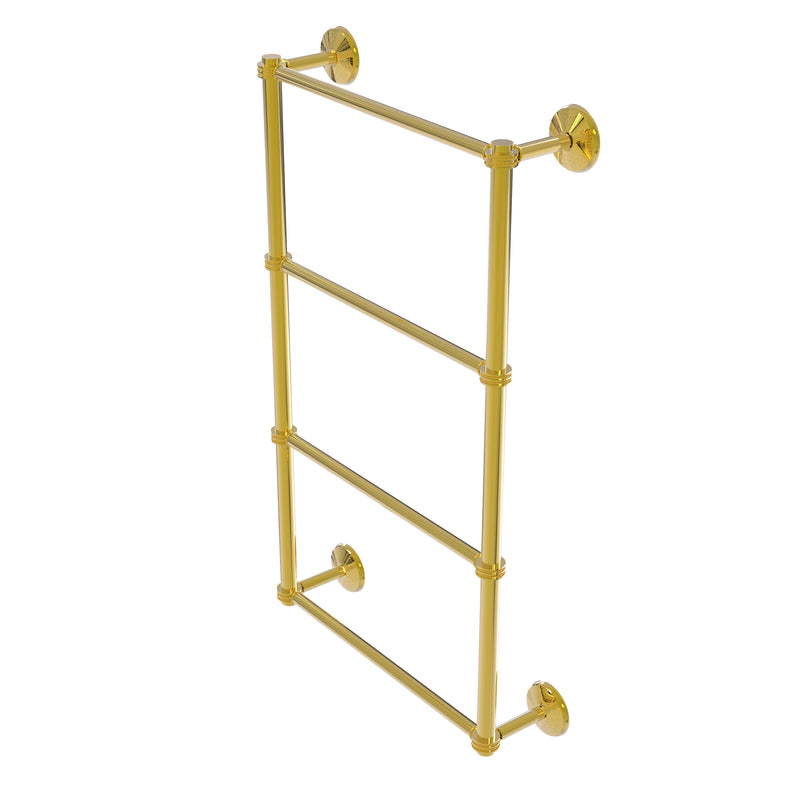 Allied Brass Monte Carlo Collection 4 Tier 24 Inch Ladder Towel Bar with Dotted Detail MC-28D-24-PB