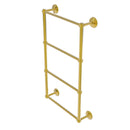 Allied Brass Monte Carlo Collection 4 Tier 36 Inch Ladder Towel Bar with Groovy Detail MC-28G-36-PB