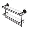 Allied Brass 22 Inch Gallery Double Glass Shelf with Towel Bar MC-2TB-22-GAL-ORB