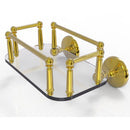 Allied Brass Monte Carlo Collection Wall Mounted Glass Guest Towel Tray MC-GT-5-PB