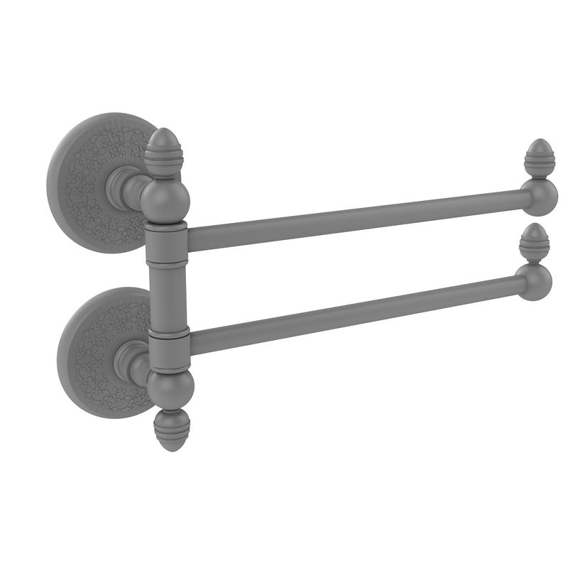 Allied Brass Monte Carlo Collection 2 Swing Arm Towel Rail MC-GTB-2-GYM