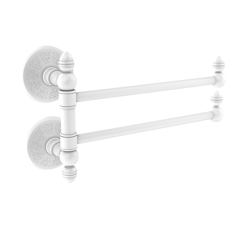 Allied Brass Monte Carlo Collection 2 Swing Arm Towel Rail MC-GTB-2-WHM