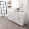 Modern Fittings Caroline 60" Double Bath Vanity with Calacatta Quartz Top and Square Sinks