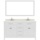 Modern Fittings Caroline 60" Double Bath Vanity with Quartz Top and Round Sinks