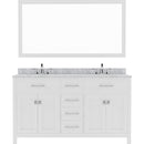 Modern Fittings Caroline 60" Double Bath Vanity with Marble Top and Round Sinks