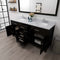 Modern Fittings Caroline 72" Double Bath Vanity with Calacatta Quartz Top and Round Sinks