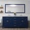 Modern Fittings Caroline 72" Double Bath Vanity with Calacatta Quartz Top and Round Sinks