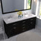 Modern Fittings Caroline 72" Double Bath Vanity with Cultured Marble Quartz Top and Round Sinks