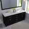 Modern Fittings Caroline 72" Double Bath Vanity with Cultured Marble Quartz Top and Square Sinks