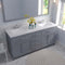 Modern Fittings Caroline 72" Double Bath Vanity with Cultured Marble Quartz Top and Square Sinks