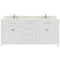 Modern Fittings Caroline 72" Double Bath Vanity with Quartz Top and Round Sinks