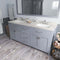 Modern Fittings Caroline 72" Double Bath Vanity with Quartz Top and Square Sinks