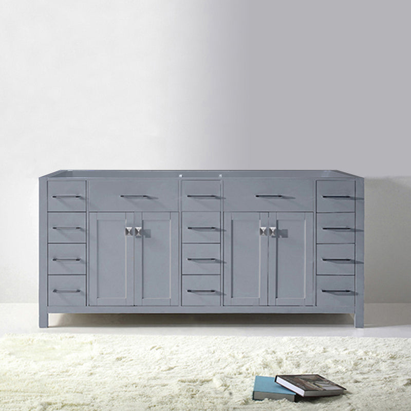 Modern Fittings Caroline Parkway 72" Double Cabinet Vanity