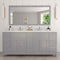 Modern Fittings Caroline Parkway 72" Double Bath Vanity with Calacatta Quartz Top and Round Sinks Faucets