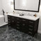 Modern Fittings Caroline Parkway 72" Double Bath Vanity with Cultured Marble Quartz Top and Round Sinks