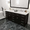 Modern Fittings Caroline Parkway 72" Double Bath Vanity with Cultured Marble Quartz Top and Square Sinks