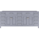 Modern Fittings Caroline Parkway 78" Double Cabinet Vanity