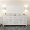 Modern Fittings Caroline Parkway 78" Double Bath Vanity with Cultured Marble Quartz Top and Round Sinks