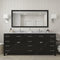 Modern Fittings Caroline Parkway 78" Double Bath Vanity with Marble Top and Round Sinks Faucets