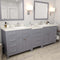 Modern Fittings Caroline Parkway 93" Double Bath Vanity with Quartz Top and Square Sinks