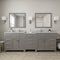 Modern Fittings Caroline Parkway 93" Double Bath Vanity with Marble Top and Round Sinks