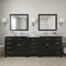 Modern Fittings Caroline Parkway 93" Double Bath Vanity with Marble Top and Square Sinks