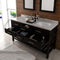 Modern Fitting Caroline Estate 60" Double Bath Vanity with Calacatta Quartz Top and Round Sinks Faucets