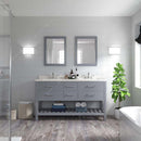 Modern Fittings Caroline Estate 60" Double Bath Vanity with Quartz Top and Round Sinks