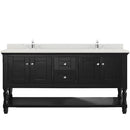 Modern Fittings Julianna 60" Double Bath Vanity with Dazzle Quartz Top and Square Sinks