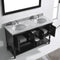 Modern Fittings Julianna 60" Double Bath Vanity with Marble Top and Round Sinks