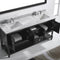 Modern Fittings Julianna 72" Double Bath Vanity with Marble Top and Sinks with Espresso