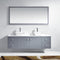 Modern Fittings Clarissa 72" Double Bath Vanity with Engineered Stone Top and Square Sinks