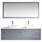 Modern Fittings Clarissa 72" Double Bath Vanity with Engineered Stone Top and Square Sinks