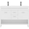 Modern Fittings Gloria 48" Double Bath Vanity with Ceramic Top and Integrated Square Sinks