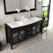 Modern Fittings Ava 63" Double Bath Vanity with Engineered Stone Top and Round Sinks