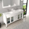 Modern Fittings Ava 63" Double Bath Vanity with Engineered Stone Top and Round Sinks Faucets