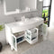 Modern Fittings Ava 63" Double Bath Vanity with Engineered Stone Top and Round Sinks