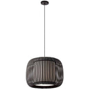 Dainolite 1 Light Pendant Slit Shade Jtone Black Black MIA-181P-797