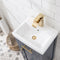 Water Creation 18" Monarch Blue MDF Single Bowl Ceramics Top Vanity with Single Door From The MIA Collection MI18CR06MB-000000000